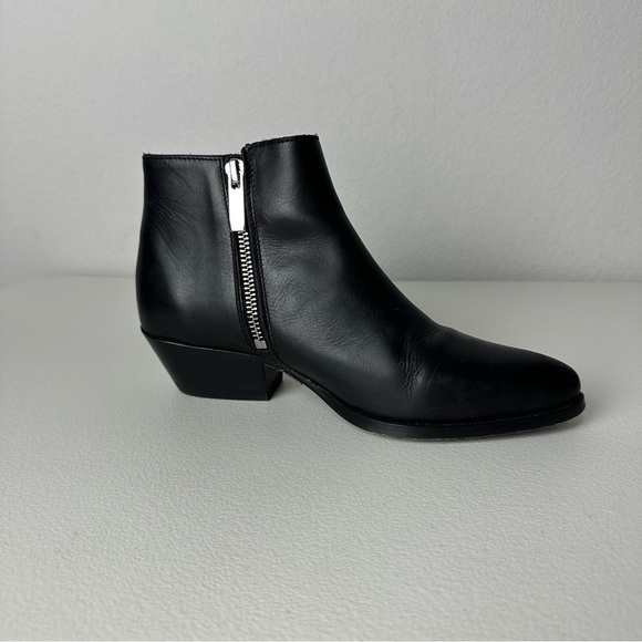 Thursday Boot Company Black Leather Downtown Booties Boots Size 5.5 - Picture 2 of 7